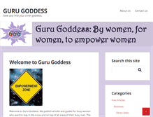 Tablet Screenshot of guru-goddess.com